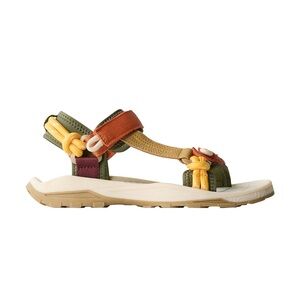 Zara Olive Green Rust Yellow Multi-Color Kids Sandals